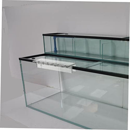 UKCOCO Acrylic Aquarium Tool Holder Water Plants Maintenance Organizer Rack for Aquatic Tools Storage Stand for Fish Tank Cleaning and Care