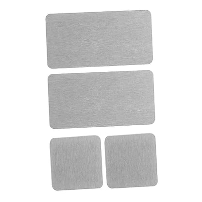Mikinona 4pcs Diatomite Absorbent Pads for Quick Drying Multi-purpose Cup Soap Holders Bathroom Countertop Mats Grey for Home Hotel and Restaurant Use
