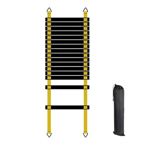 Training Ladder for Footwork Universal Portable Fitness Equipment | Soccer Practice Ladder for Athletes Track and Field Hockey Tennis Badminton - size: 8 meters