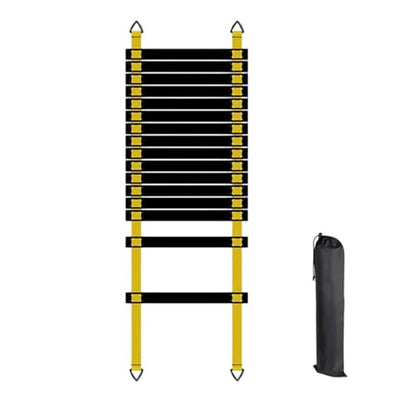 Training Ladder for Footwork Universal Portable Fitness Equipment | Soccer Practice Ladder for Athletes Track and Field Hockey Tennis Badminton - size: 8 meters