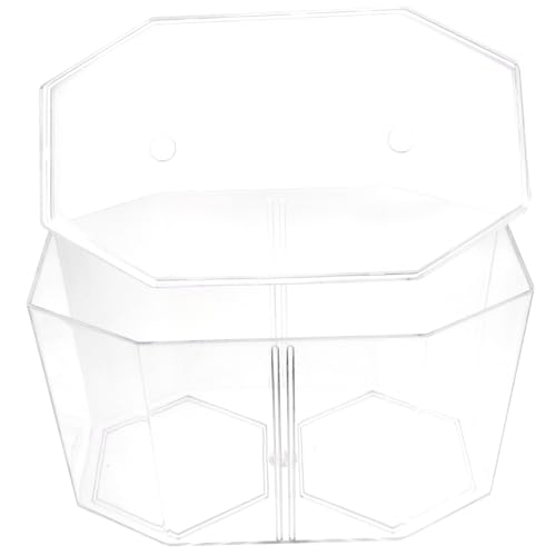 Toyvian Fish Breeding Tank Divider Isolation Box for Betta Shrimp Small -Transparency Safe Design Dual Compartment Aquarium Decor