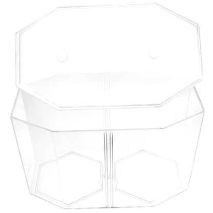 Toyvian Fish Breeding Tank Divider Isolation Box for Betta Shrimp Small -Transparency Safe Design Dual Compartment Aquarium Decor