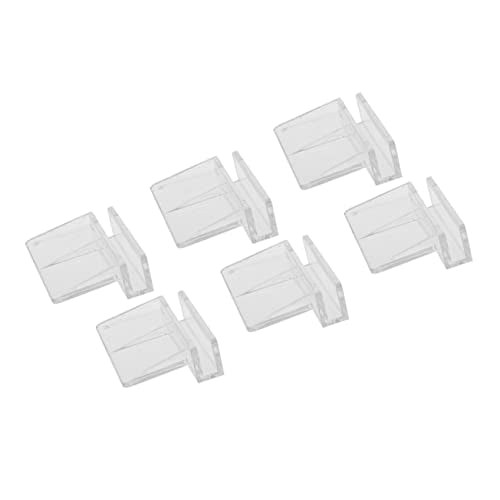 VICASKY 10Pcs Transparent Plastic Aquarium Support Bracket for Fish Tank Cover and Fish Tank Accessories for Home Aquarium Setup