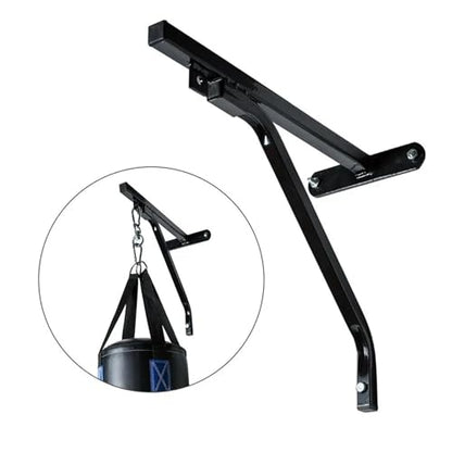 Wall Mount Hanger Heavy Duty Punching Bag Hanger Stand Gym Fitness Mounting Bracket Steel Pipe Construction Secure Holder Suitable for