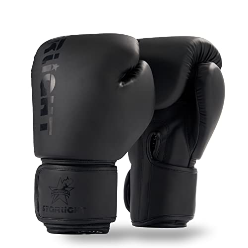 Boxing Gloves for Men Women, Sparring Training Punching MMA Kickboxing Boxing Gloves, Heavy Bag Workout Gloves for Boxing, Kickboxing, Muay Thai, MMA - color: All Black, size: 10 oz