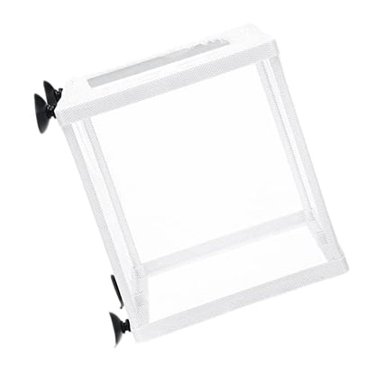 Fish Nursery for Aquarium, Fish Breeder Net, Fish Hatchery Isolation Box, Baby Fish Tank Divider with Suction Cups, Small Size, 14.5cmx15.5cmx16cm