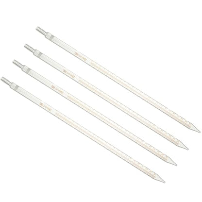 PATIKIL Graduated Dropper Pipettes 4 Pcs 25ml Reusable Borosilicate Glass Pipette for Transfer Liquid for Laboratory, Chemistry, Clear - size: 25ml