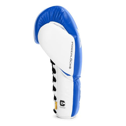 Everlast Powerlock OG Pro Boxing Gloves - color: Blue/White, size: 10oz X-Large