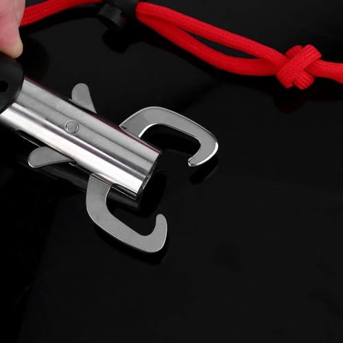 Stainless Steel Fishing Gripper, Portable Fish Lip Grip Grabber with Handle, Extra Wide Opening Fish Holder Tool for Outdoor Fishing