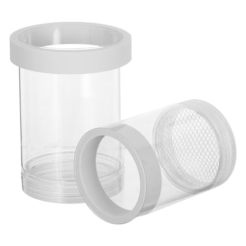 HANABASS Fish Breeding Box and Floating Egg Isolation Chamber, Small White Aquarium Hatchery Incubator for Guppy Fry and Small Fish Nursery