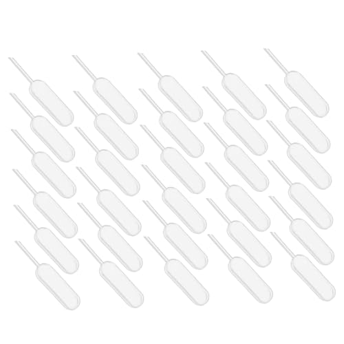 Ipetboom 100pcs Precision Plastic Pipettes Droppers Sample Transfer Pipettes Lab Liquid Measuring Droppers Storage Containers
