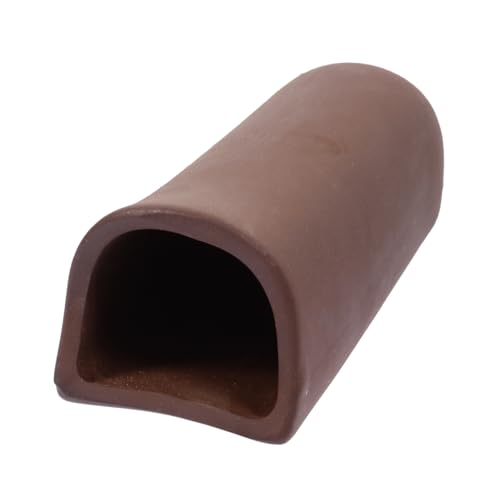 Aquarium Ceramic Tunnel Cave Hideaway Shrimp Habitat Breeding Tube Decoration for Fish Tank Unique Ornamental Shelter for Betta and