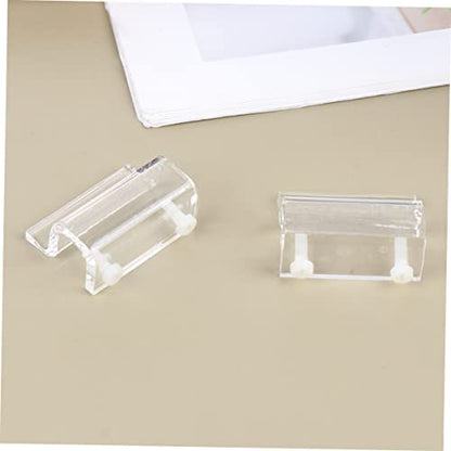 WOONEKY 4pcs Aquarium Cover Support Bracket Acrylic Fixed Tool for Fish Tank Lid and Stable Design for Thickness for Open Rib Aquariums and Turtle Tanks