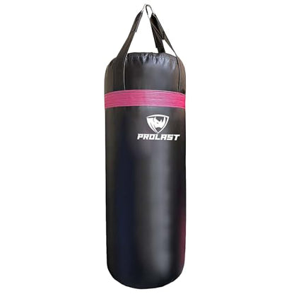 Punching Bag for Experienced and Beginners, Boxing, MMA, Martial Arts, Muay Thai Training Equipment, Hanging, 3ft, 50 lbs, Rhino Logo - color: Pink, size: Unfilled