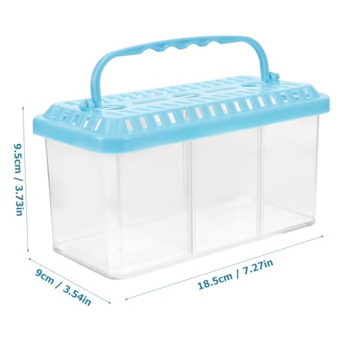 BESPORTBLE Fish Breeding Tank with Compartments Transparent Isolation Box for Tropical Fish Shrimp Detachable for Easy Use Safe Aquarium Breeder Box