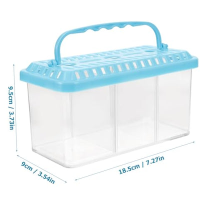 BESPORTBLE Fish Breeding Tank with Compartments Transparent Isolation Box for Tropical Fish Shrimp Detachable for Easy Use Safe Aquarium Breeder Box