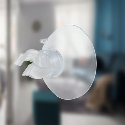 uxcell 20Pcs Aquarium Suction Cup Clips, 10mm Airline Tube Holders Clamps Cup Holder Sucker Tube Sucker for ID Airline Tubing Fish Tank, Clear