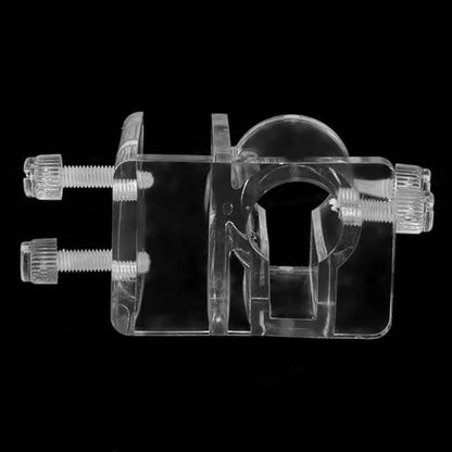 2Pcs Acrylic Transparent Aquarium Fish Tank Water Pipe Hose Fixing Clip Tube Clamp Holder, Fish Pipe Holder Fixed Clips for Holding Doing Pump Soft Hose