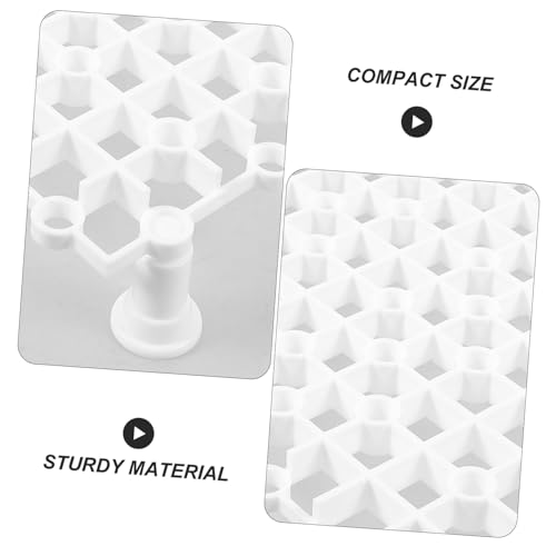 HANABASS 4pcs Aquarium Divider Boards Reusable Fish Tank Bottom Plate Grid Flexible Splicing Design Material for Fish Separation and Filtration Pegs Included