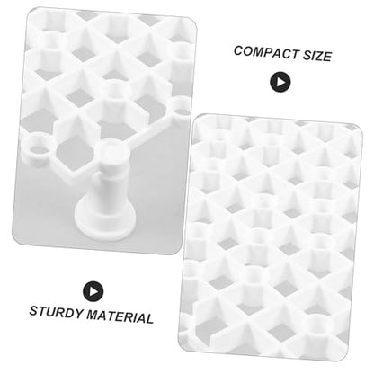 HANABASS 4pcs Aquarium Divider Boards Reusable Fish Tank Bottom Plate Grid Flexible Splicing Design Material for Fish Separation and Filtration Pegs Included