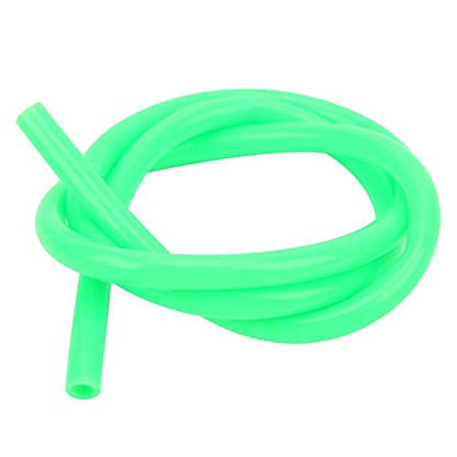 Aquarium Tubing, Silicone Pipes External Silicone Extension Hose Pipe Peristaltic Pump Tube Rubber Tubing Hydraulic Equipment Green (6.4mm*9.6mm)