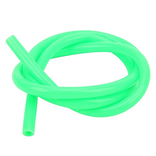 Aquarium Tubing, Silicone Pipes External Silicone Extension Hose Pipe Peristaltic Pump Tube Rubber Tubing Hydraulic Equipment Green (6.4mm*9.6mm)