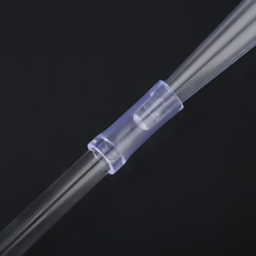 11.2 inch Aquarium Gravel Cleaner with Extension Tube 10ml/15ml/20ml/30ml Scale Plastic Siphon for Fish Tank Cleaning and Water Changing