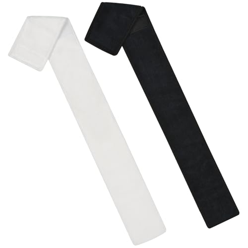 DkOvn Football Towel, Streamer Thin Sports Towel with Hook and Loop Closure | for Drying Hands, Gloves and Football Accessories - color: White + Black
