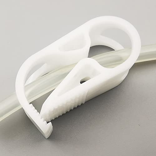 10PCS 10-16mm/2/5''-2/3'' Plastic Clamps for Tubing 8 Grades Adjustable Flow Control Plastic Clips Shut off Laboratory Industry Hose Pinch Valve - size: for tube OD 2/5''-2/3'' (10-16mm)