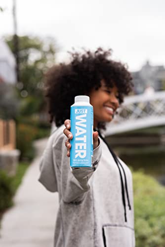 JUST Water - 100% Spring Water, Naturally Alkaline, 8.0 pH - Plant-Based, BPA Free, Sustainable and Fully Recyclable Boxed Water Bottle - Eco-Friendly - 11.2 Fl Oz (Pack of 24) - size: 11.2 Fl Oz (Pack of 24)