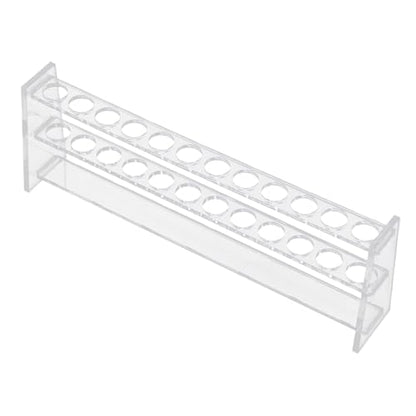 Clear Acrylic Test Tube Rack for Sampling Tubes Transparent Reusable Stand Laboratory Storage Organizer for Hospitals and Schools