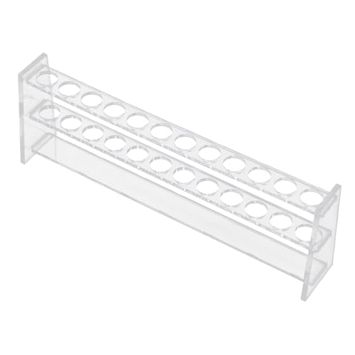 Clear Acrylic Test Tube Rack for Sampling Tubes Transparent Reusable Stand Laboratory Storage Organizer for Hospitals and Schools