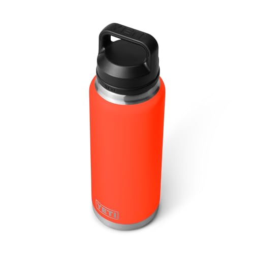 YETI Rambler 36 oz Bottle, Vacuum Insulated, Leakproof, Stainless Steel with Chug Cap - color: Solar Flare