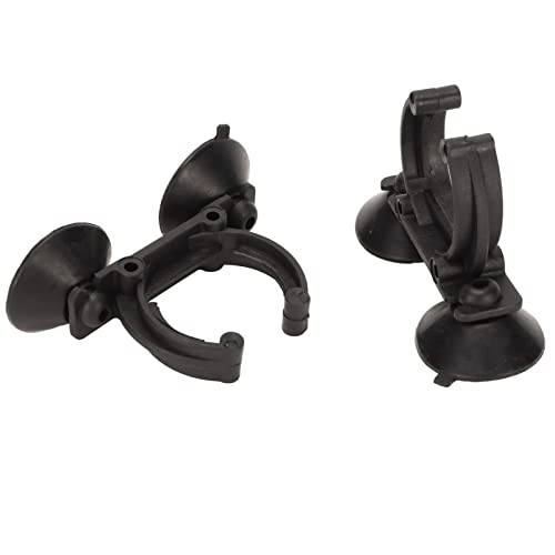 Zunate Aquarium Heater Suction Cup Clips, 2-Pack Strong Suction Cup Holders for Fish Tank Accessories, Heating Rod, LED Light & Water Pipe Clamps