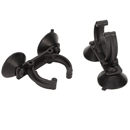 Zunate Aquarium Heater Suction Cup Clips, 2-Pack Strong Suction Cup Holders for Fish Tank Accessories, Heating Rod, LED Light & Water Pipe Clamps