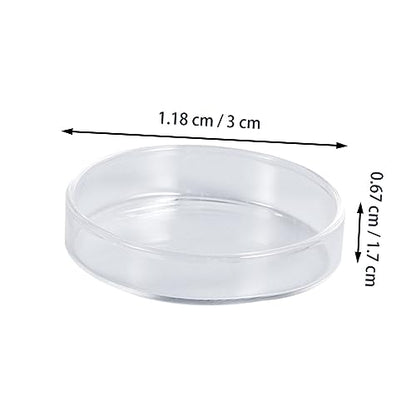 FOMIYES Clear Glass Shrimp Feed Dish for Fish and Reptiles Durable Crystal Feeding Bowl for Aquariums Smooth Surface Enhances Tank Aesthetics Multipurpose Use for Shrimp Fish and More