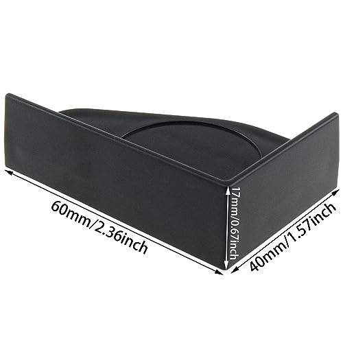 heyous 4PCS Black Plastic Fish Tank Corner Protector Aquarium Glass Angle Cover for Home
