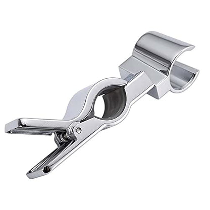 Shower Head Holder for Slide Bar,Universal 20-25 mm/0.79-0.98 inch Rail for Slide Bar Slider Clamp Bathroom Replacement 45 Degree Rotation Sprayer Holder