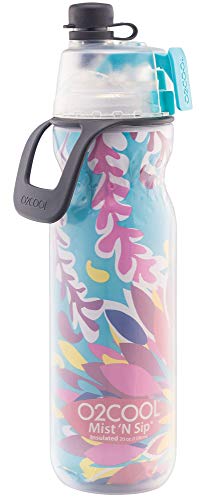 O2COOL Mist N Sip 20 oz Misting Sports Water Bottle 2-Pack Ombre