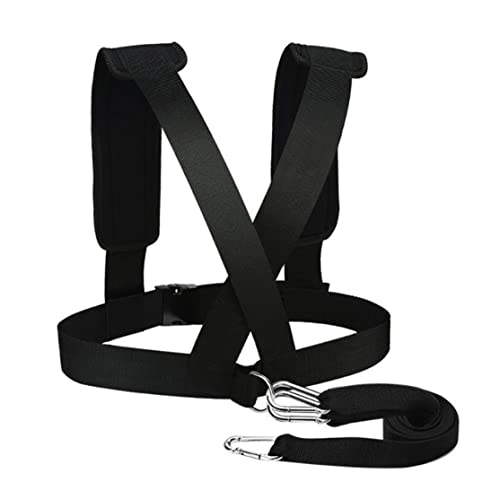 Sled Harness Tire Pulling Speed Resistance Power Belt Adjustable Weight Trainer with Pull Strap