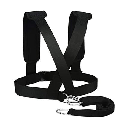 Sled Harness Tire Pulling Speed Resistance Power Belt Adjustable Weight Trainer with Pull Strap