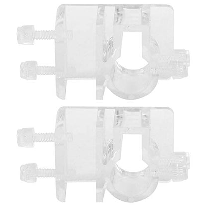 2Pcs Acrylic Transparent, Fish Water Pipe Hose Aquarium Tube Holder Aquarium Fixing Clip Tube Clamp Holder