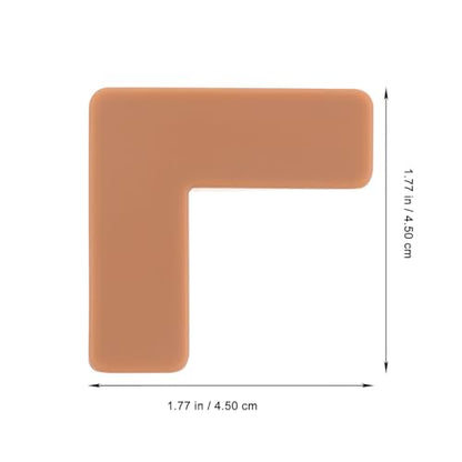 6pcs Soft Silicone Tank Corner Protectors for Fish Tanks and Pet Carriers, Medium Brown Bumpers Edge Guards for Aquarium Safety and Furniture Babyproofing