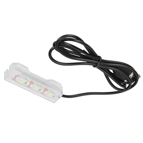 Zerodis Small Underwater Aquarium Light, Lightweight Water Plant LED Light Freshwater Fish Tank Lamp Aquarium Accessories Fit for Office Desktop Decorations USB Charging 6X 2cm