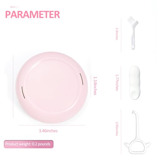 Orthodontic Retainer Case Aligner Mouth Guard Storage Box,Opaque Pink - color: Opaque Pink