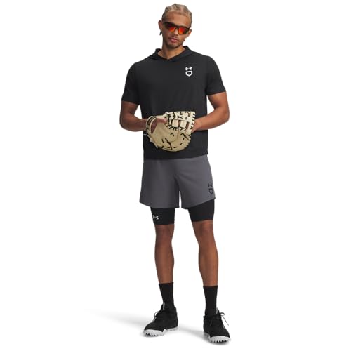 Under Armour Men's Utility Baseball Sliders - color: (001) Black / / Halo Gray, size: X-Small