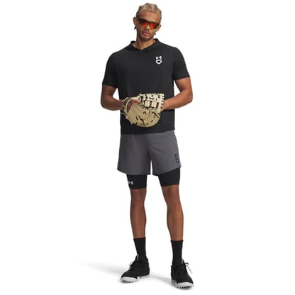 Under Armour Men's Utility Baseball Sliders - color: (001) Black / / Halo Gray, size: 3X-Large