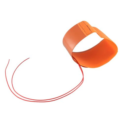 Silicone Heating Pad Mat 12V 240W Flexible Bottle Heater Wrap Orange 10x30cm for Home Brewing and DIY Projects