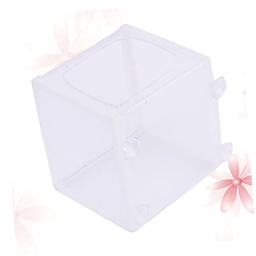 LIOOBO Incubation Net Net Water Aquarium Suction Fish Isolation Breed Tank Separator Fish Tanks Breeding Hatchery Small Incubator Cup White