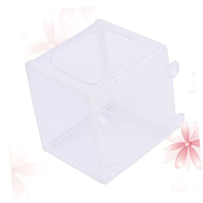 LIOOBO Incubation Net Net Water Aquarium Suction Fish Isolation Breed Tank Separator Fish Tanks Breeding Hatchery Small Incubator Cup White